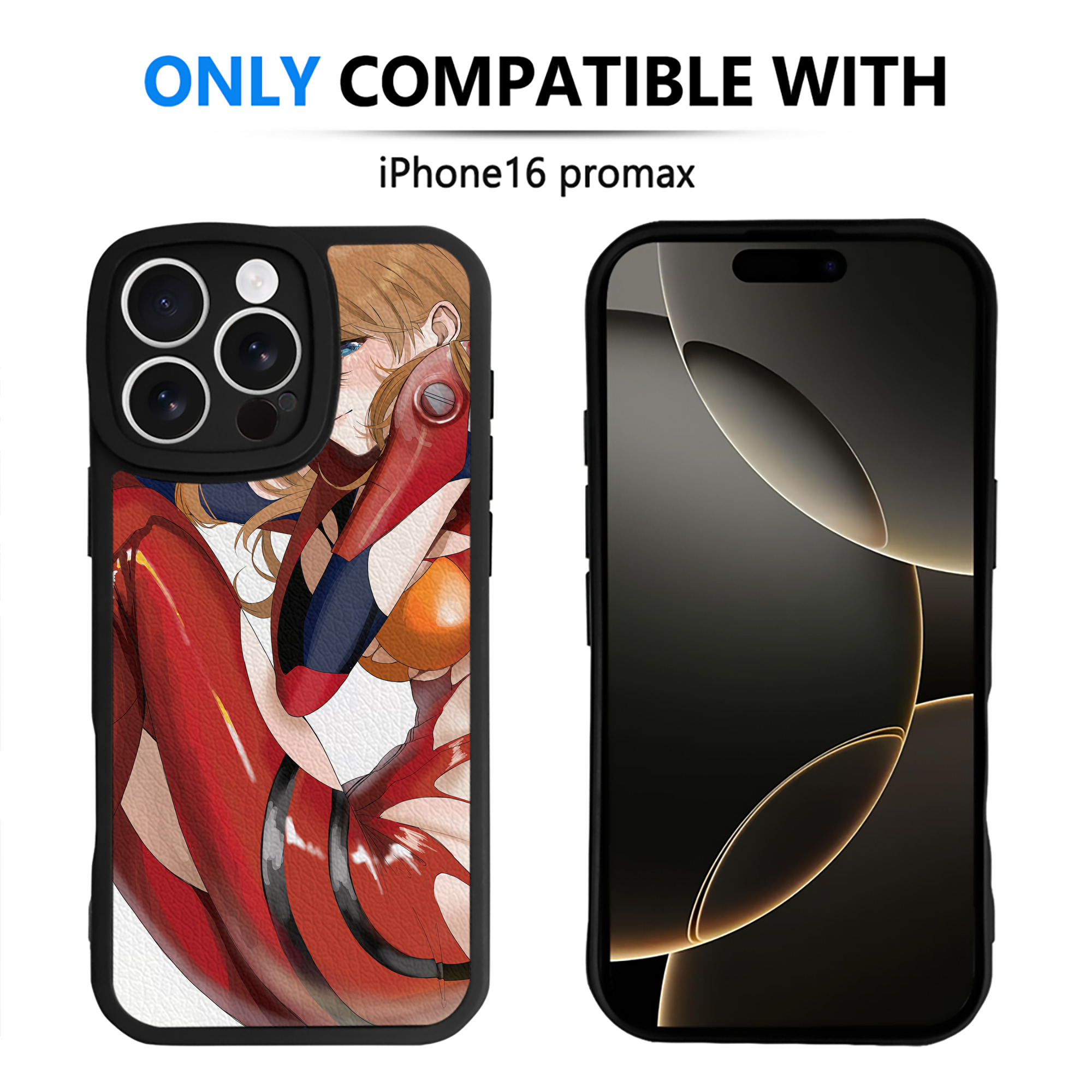 （画像用） EVA 新世紀エヴァンゲリオン 【iPhone 16シリーズ対応】シリコンスマホケース（レザー調） 材質：シリコン